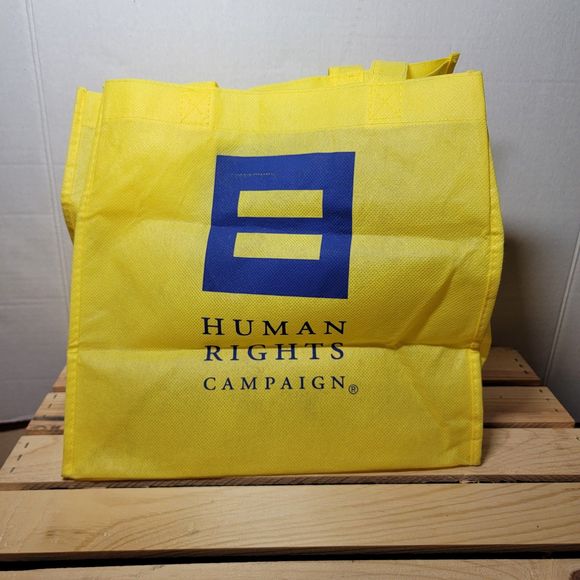 Human Rights Campaign Reusable Bag Yellow - Picture 3 of 5